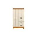 CLOSET ARMARIO MOBI DE 4 PUERTAS BEIGE 2 CAJONES MDP 181X48X98 