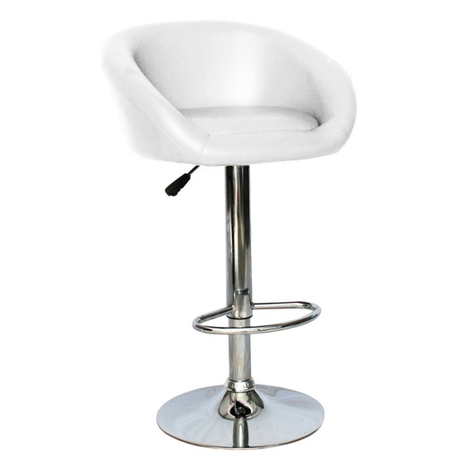 [003-1650] SILLA BAR INDIANA BLANCO BUTACO GIRATORIO