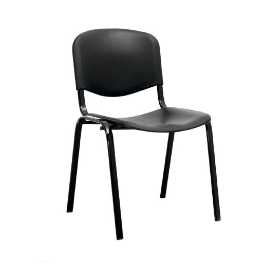 [6-226] SILLA INTERLOCUTORA ISOSPED NEGRO METALICA