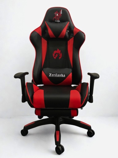 [108048RED] SILLA GAMER RECLINABLE ERGONOMICA ROJA KITSUNE