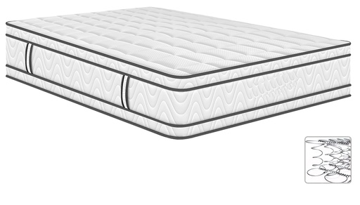 [PILLOW160] COLCHON(160x190) DE RESORTES PILLOW TOP 160X190 30CM DE GROSOR