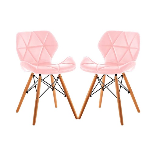 [120008] SILLA GONGGA PRO PATAS EN MADERA - ROSADA