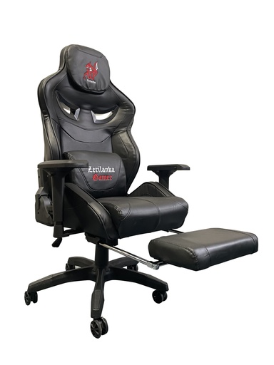 [108032BLACK] SILLA GAMER PROFESIONAL RECLINABLE ACKAMER DESCANSAPIES NEGRA