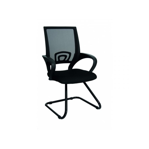 [003-0714] ESTRUCTURA NEGRA / ASIENTO NEGRO / ESPALDA EN MALLA NEGRA