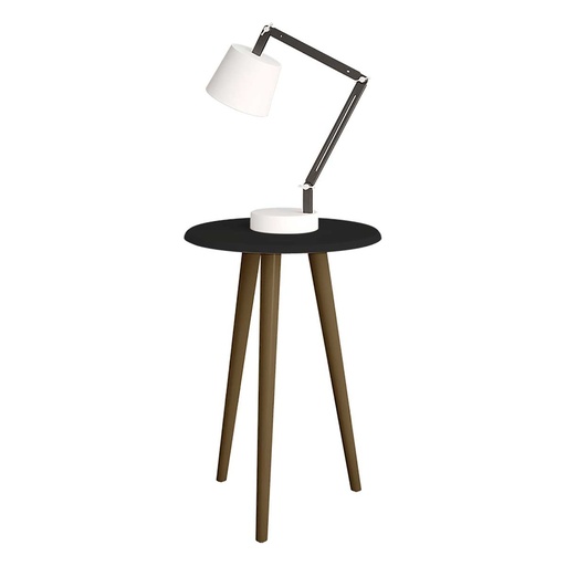 [154000] MESA LATERAL DE CENTRO ALTA BRILLANTE PRETO FOSCO