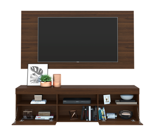 [151051] RACK CON PANEL FLORIDA TV 65 PULGADAS MADERA MDP
