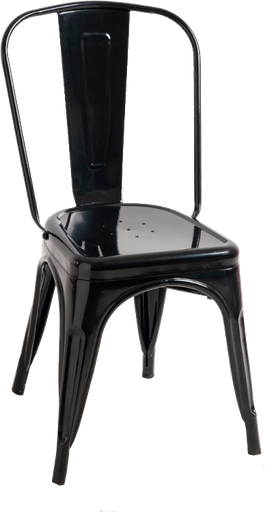 [120111] SILLA RESTAURANTE COMEDOR METALICA NEGRA TOLIX