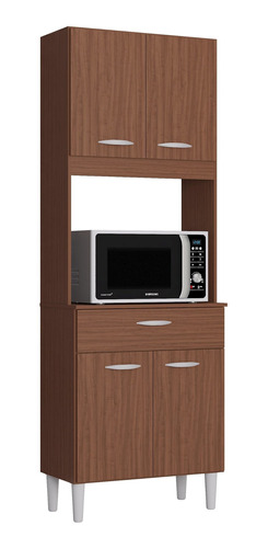 [170053] ALACENA KELLY 172*60*31 CAPUCHINO PARA COCINA 4 PUERTAS