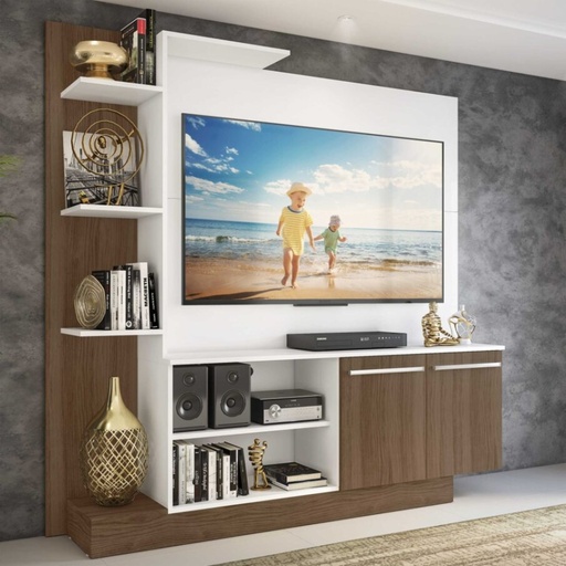 [151042] CENTRO DE ENTRETENIMIENTO PORTO BLANCO TV 55`  165CM ANCHO