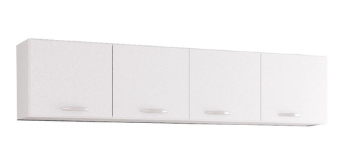 [170086] MUEBLE SUPERIOR DE COCINA 160CM BLANCO 4 COMPARTIMIENTOS
