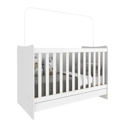 [162000] CUNA ARCÁNGEL 4 EN 1 MINI CAMA SOFÁ ESCRITORIO BLANCO MDP 15MM