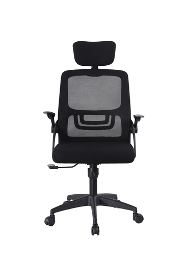 [103003] SILLA DE OFICINA GERENCIAL LONDON 2.0 ESPALDAR Y TAPIZADO EN MALLA CON BRAZOS ABATIBLES