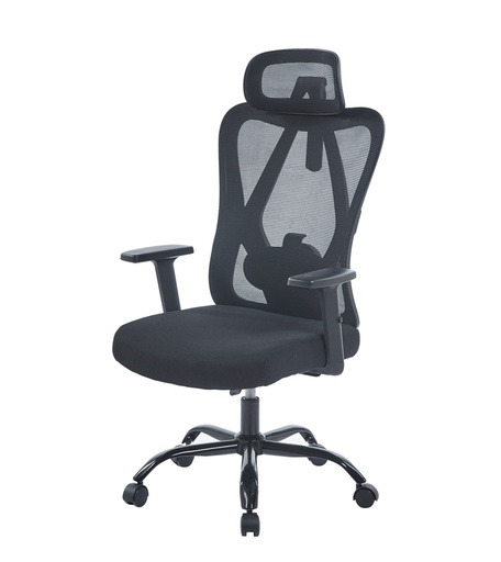 [100270] SILLA GERENCIAL PAÑO BRAZOS GRADUABLES CON SOPORTE LUMBAR REGULABLE EMPERATRIZ