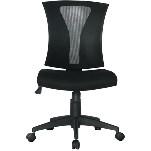 [003-1730] SILLA OFICINA ERGONÓMICA GERENCIAL SIN BRAZOS BASE NYLON PRAGA BASCULANTE