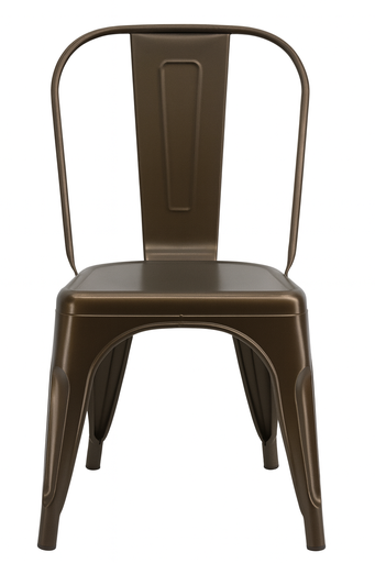 [TOLIXC] SILLA RESTAURANTE COMEDOR METALICA CAFE OSCURO TOLIX