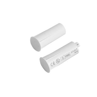 [SF-1017] CONTACTO MAGNETICO PARA PUERTAS Y VENTANAS ALUMINIO Y MADERA DE EMPOTRAR BLANCO GAP:19 MM