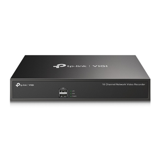 [VIGI-NVR1016H] NVR DE 16 CANALES TPLINK 8MP 4K HDMI 80MBPS RED SATA 10TB USB